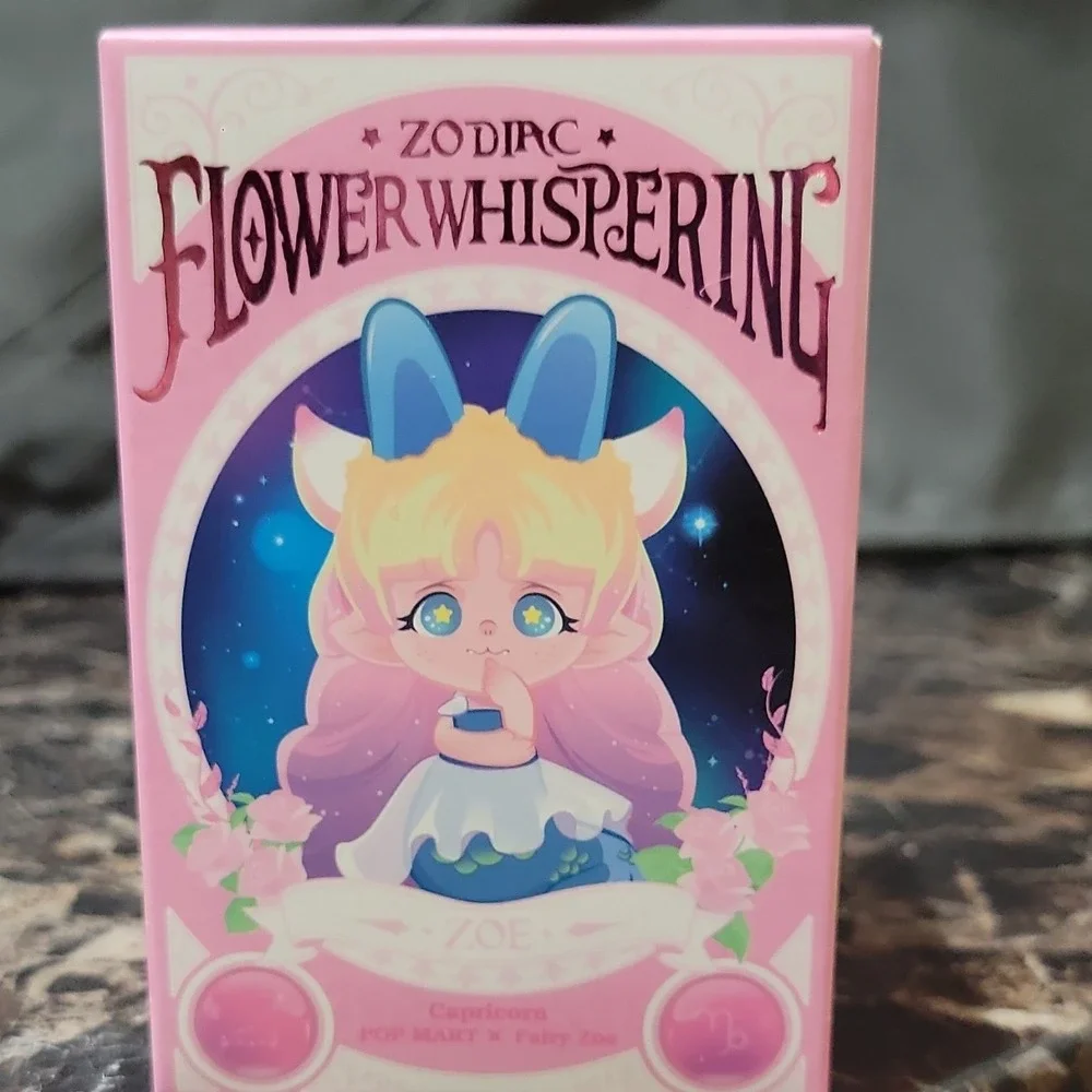 POP MART Flower Whispering Zodiac Aquarius  Pack ABS PVC Blue Collectible
